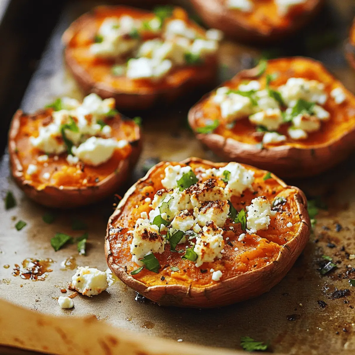 Creamy Baked Sweet Potato with Feta