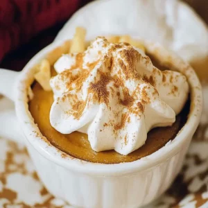 Delicious Pumpkin Pie in a Cup