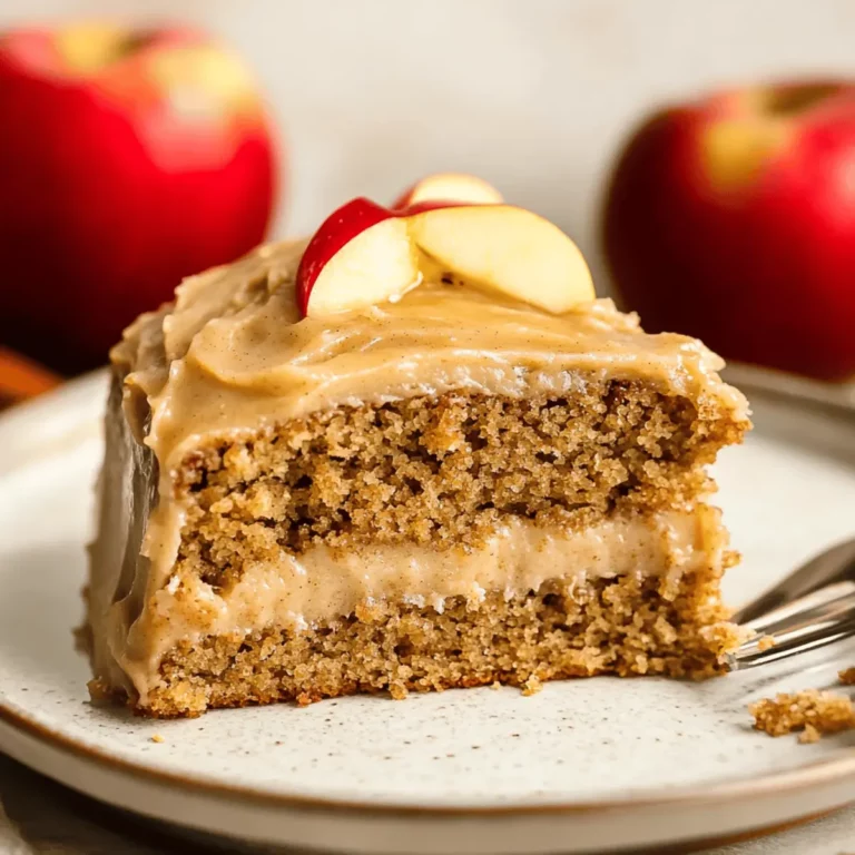 Apple Spice Cake with Brown Sugar Icing