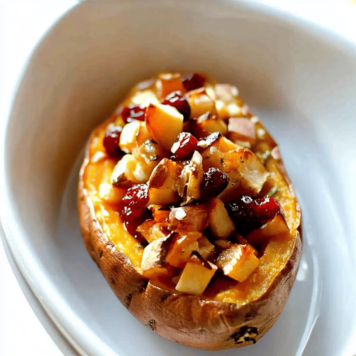 Deliciously Sweet Cranberry Apple Twice-Baked Sweet Potatoes Recipe