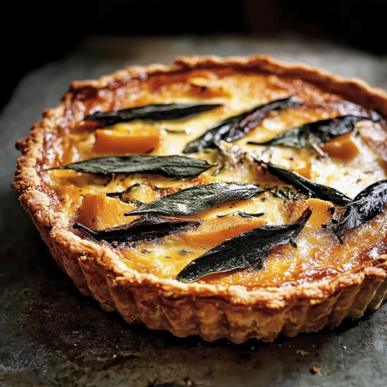 Three Cheese Butternut Quiche