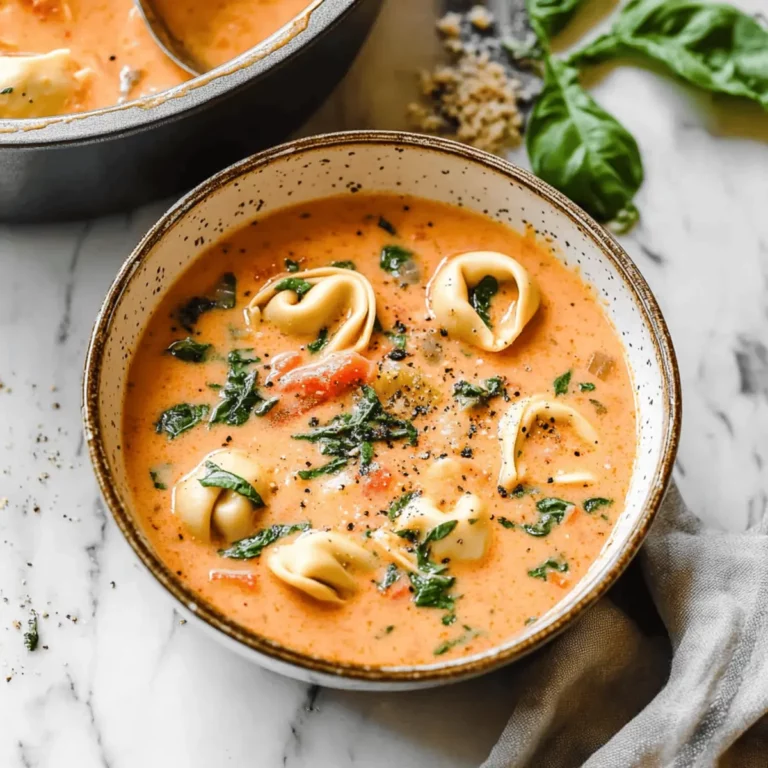 Creamy Tomato Tortellini Soup