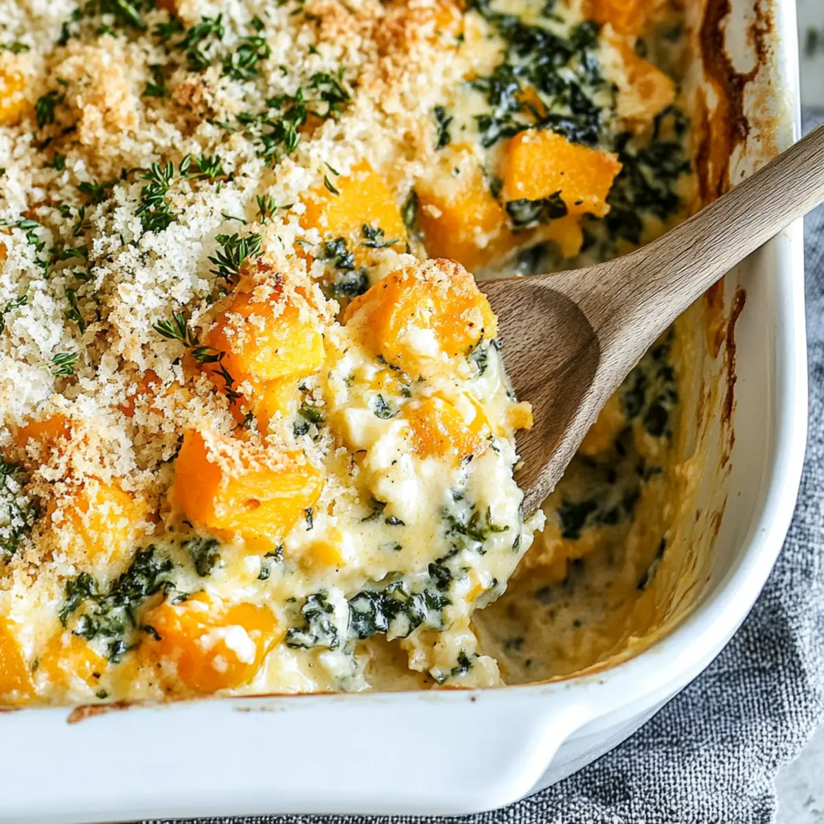 Creamy Butternut Squash Casserole