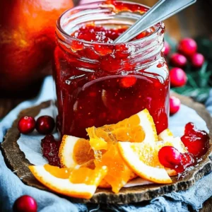 Orange Cranberry Christmas Marmalade