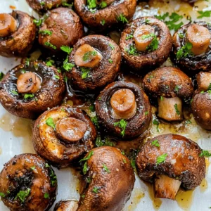 Easy Oven-Roasted Mushrooms with Soy Sauce & Honey