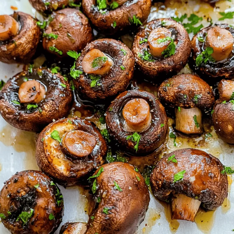 Easy Oven-Roasted Mushrooms with Soy Sauce & Honey
