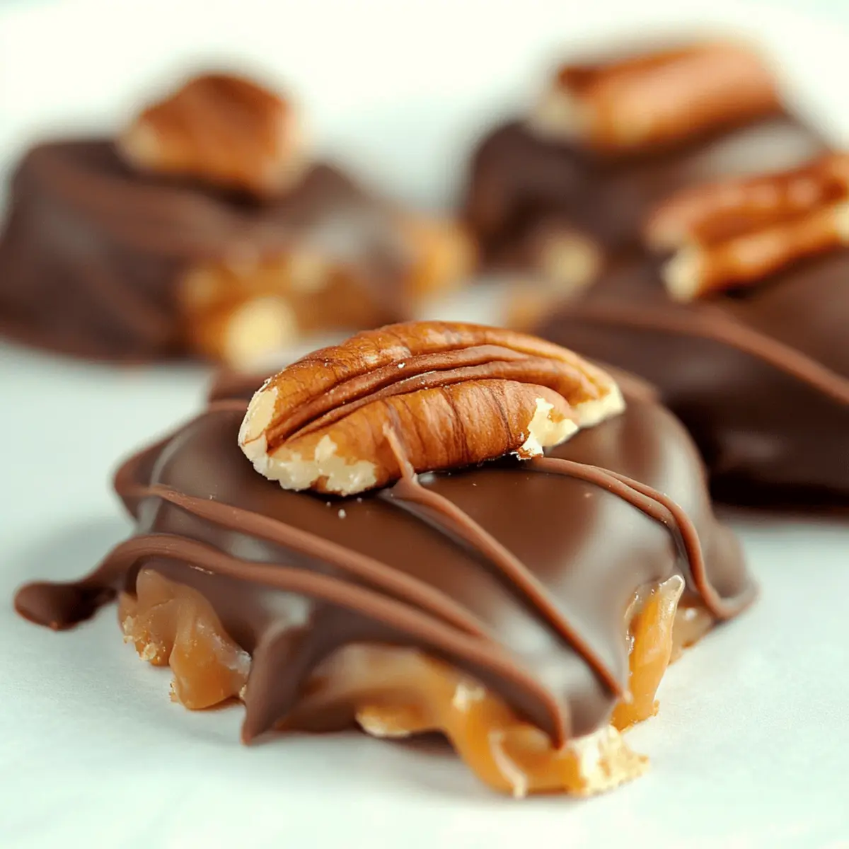 Delicious Homemade Chocolate Pecan Turtle Clusters Recipe