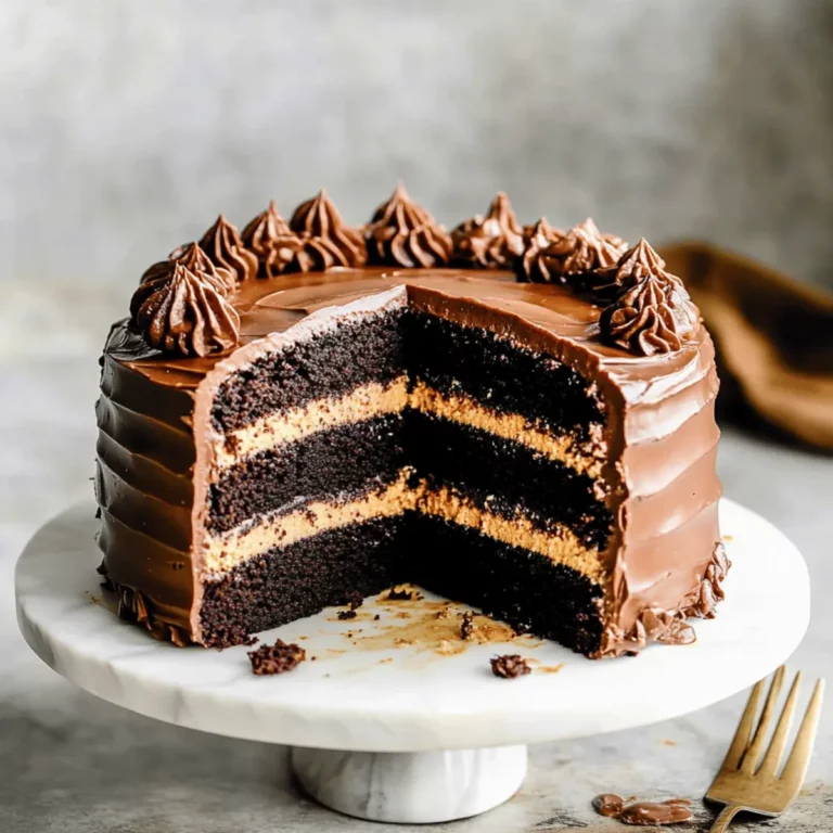 Rich Chocolate Peanut Butter Cake