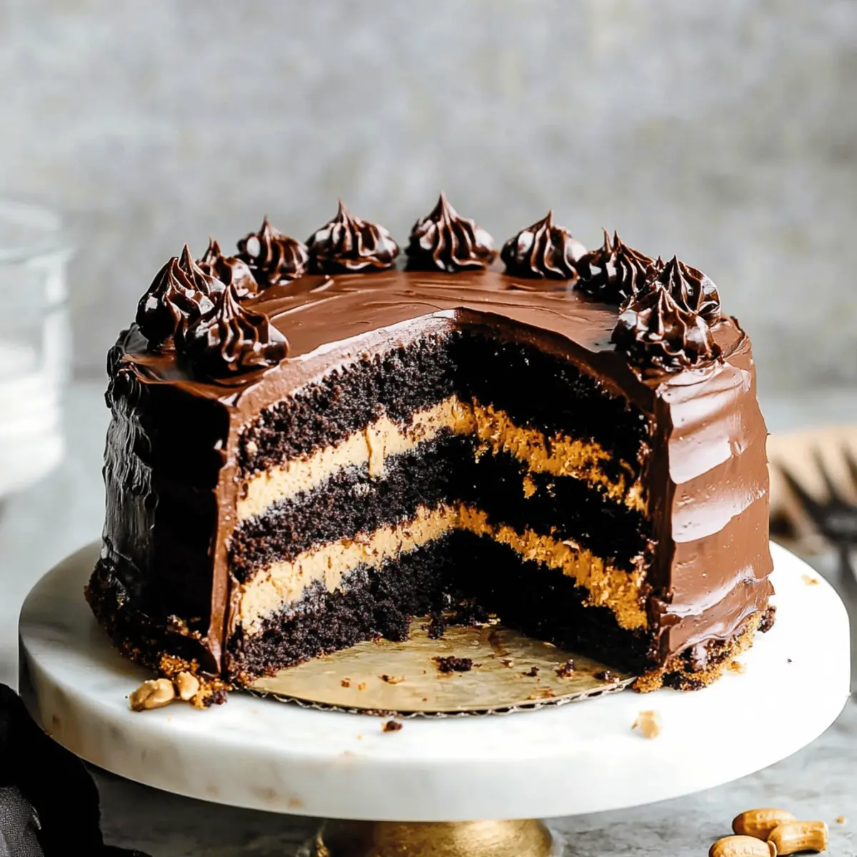 Indulge in Rich Chocolate Peanut Butter Cake Recipe Today