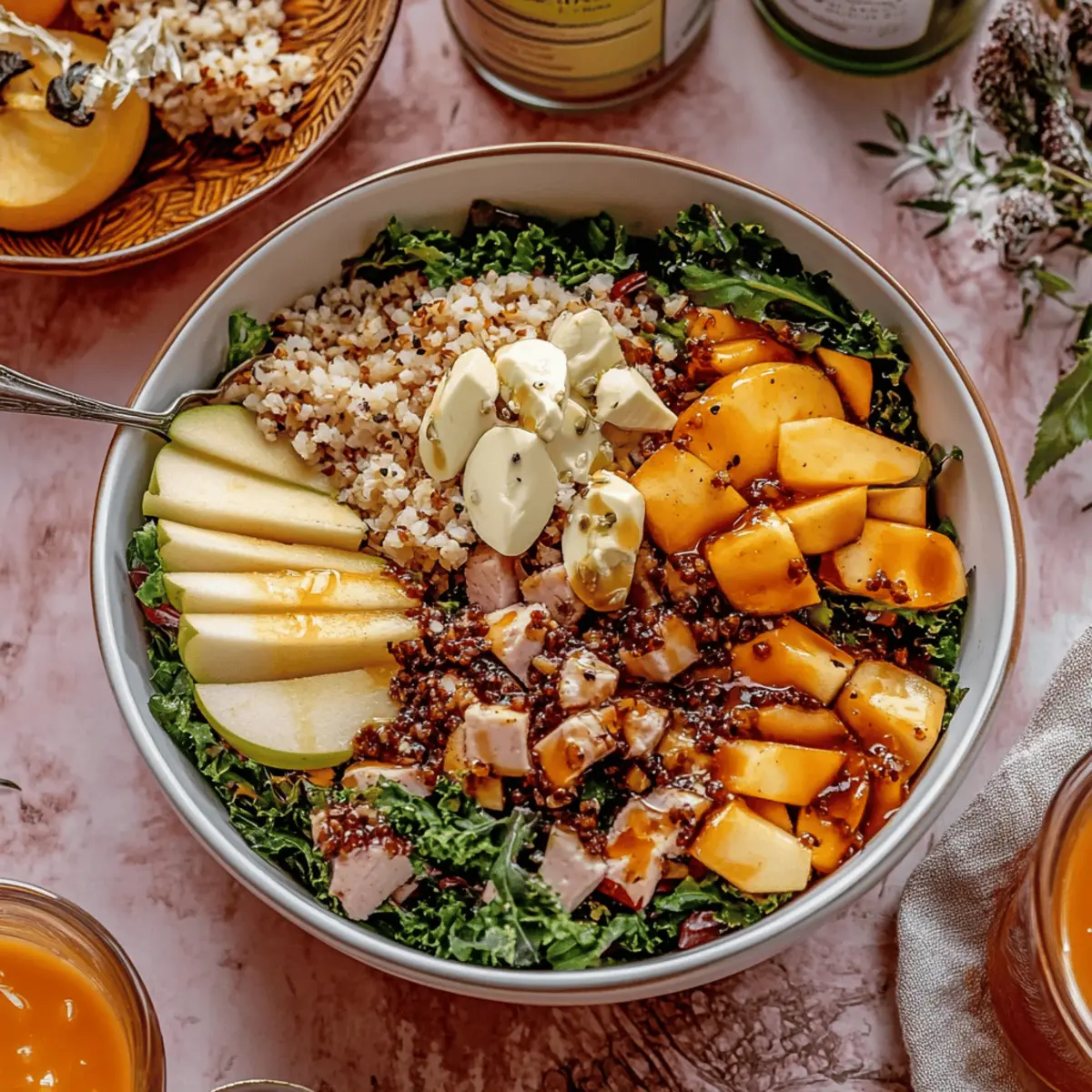 Delicious Harvest Bowl Salad with Apple Cider Vinaigrette Recipe