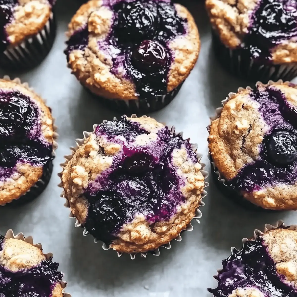 Cardamom-Spiced Blueberry Jam Muffins
