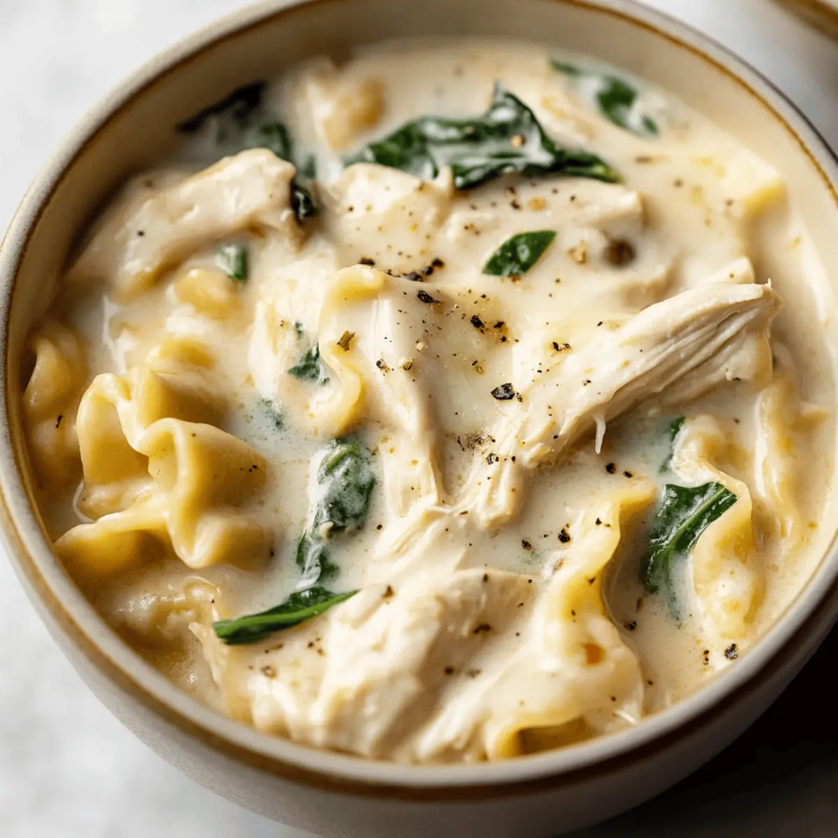 Delicious Creamy Chicken Lasagna Soup for Cozy Nights