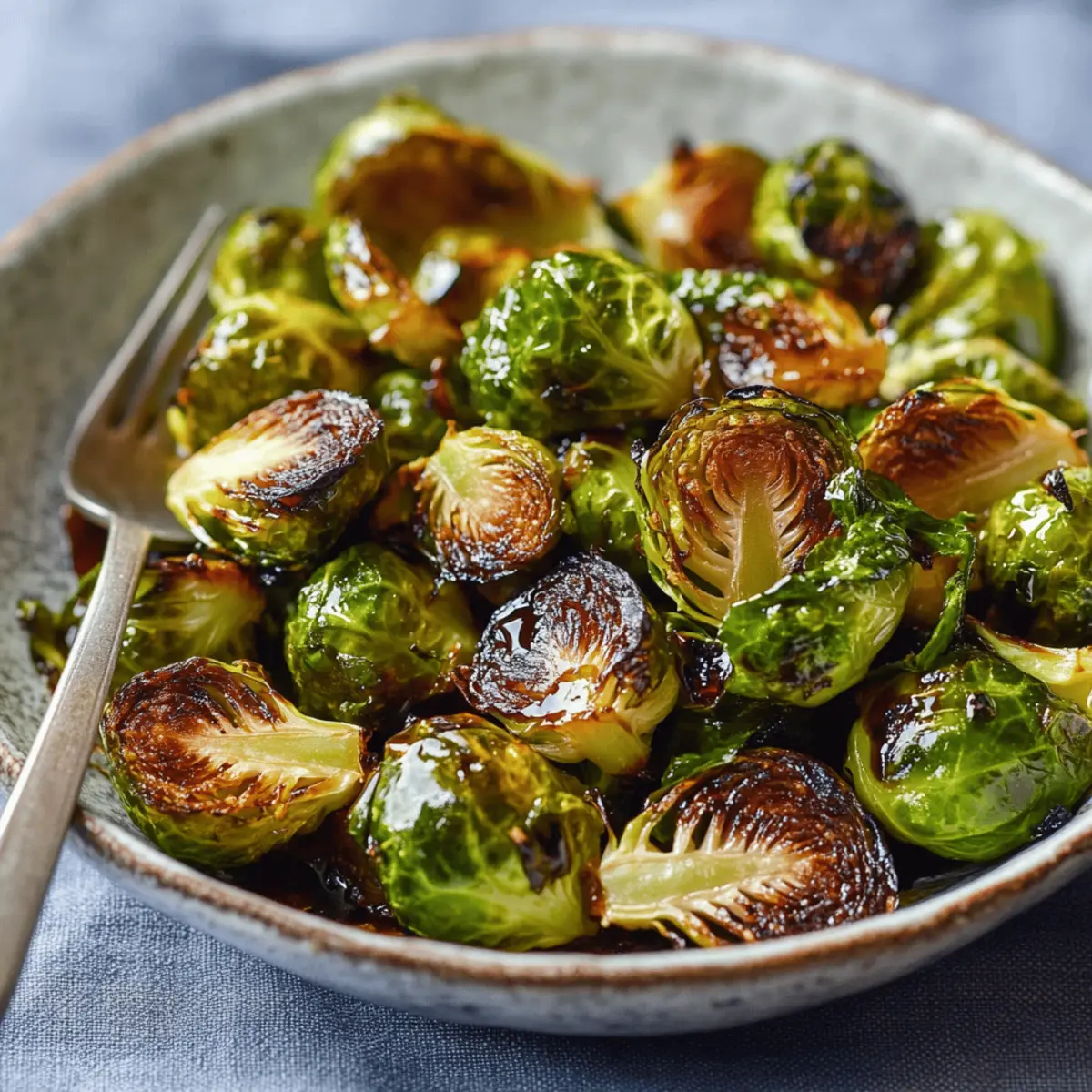 Easy Roasted Brussels Sprouts with Balsamic Glaze Recipe