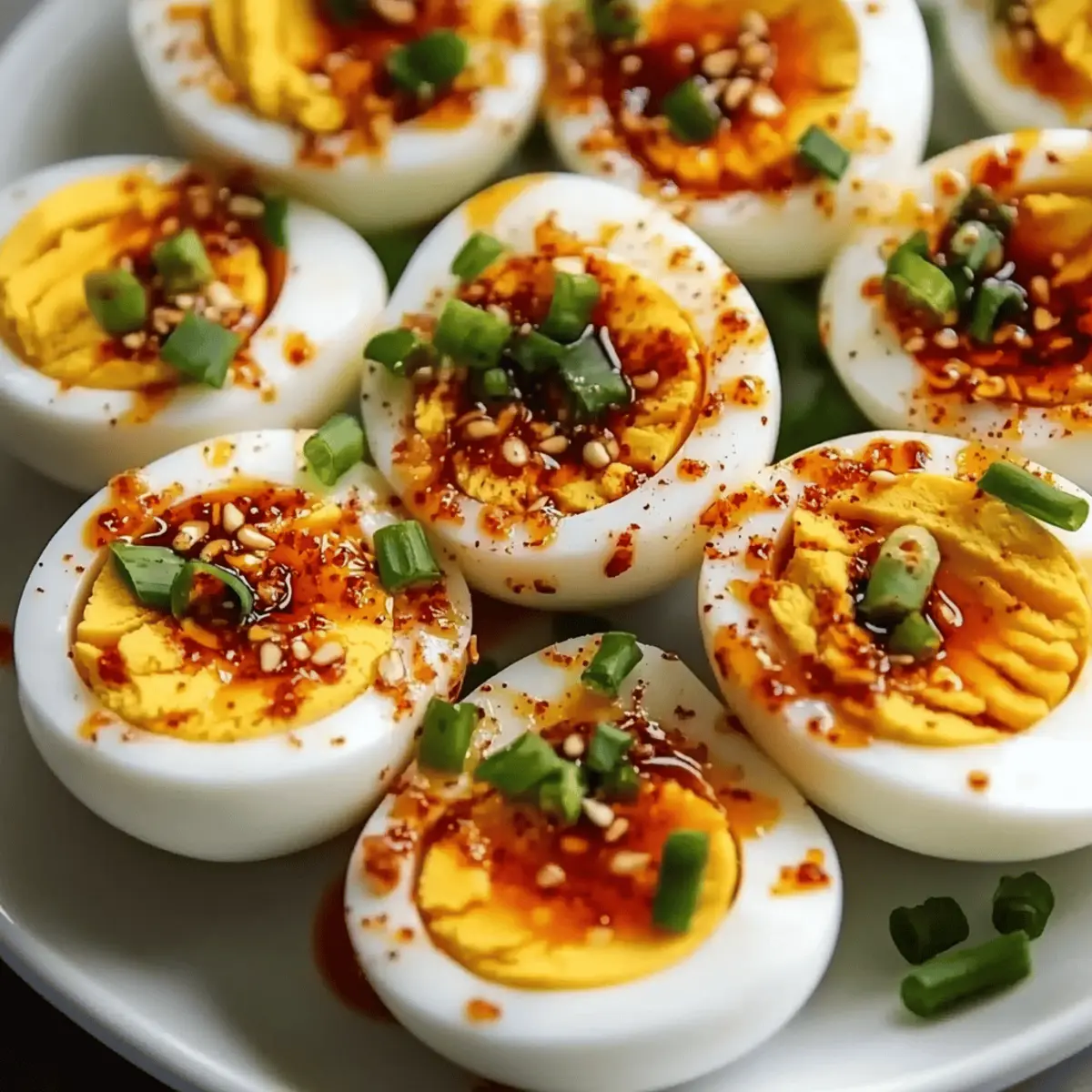 Delicious Spicy Chili Garlic Deviled Eggs Recipe You’ll Love