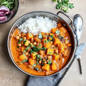 Vegan Butternut Squash Chickpea Curry