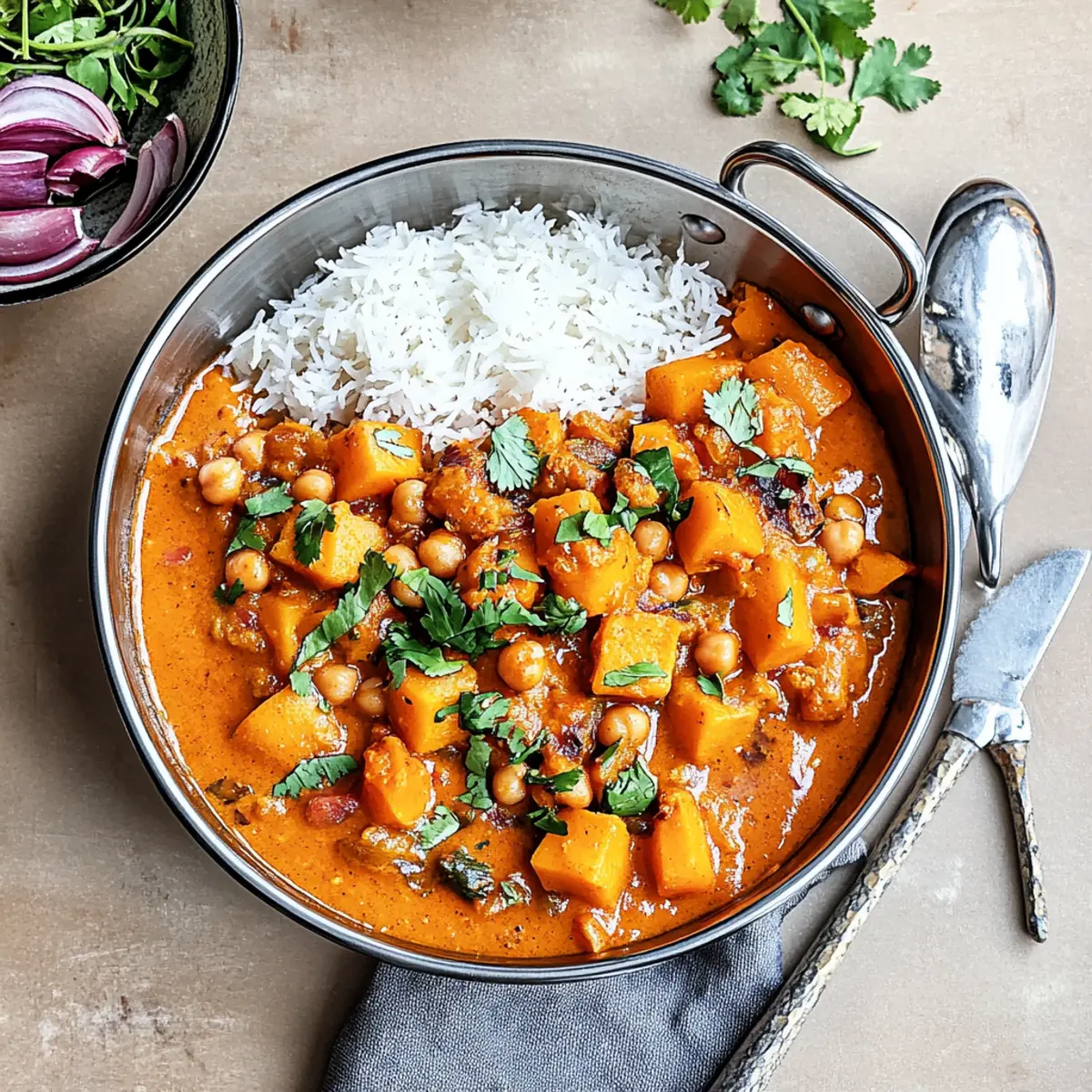 Vegan Butternut Squash Chickpea Curry