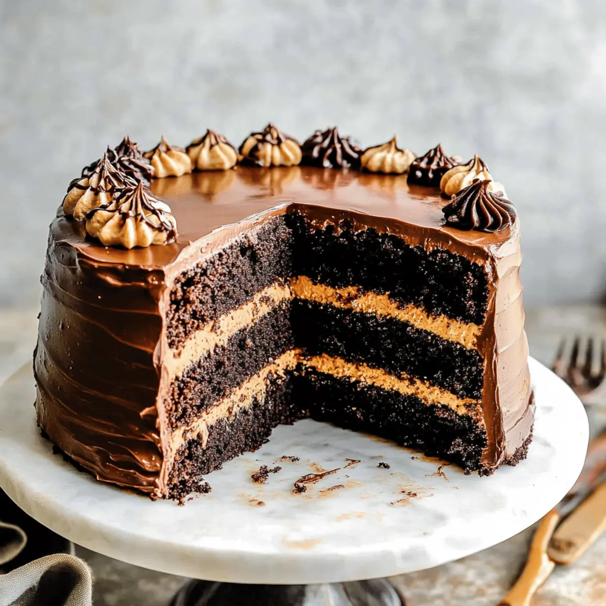 Indulge in Rich Chocolate Peanut Butter Cake Recipe Today