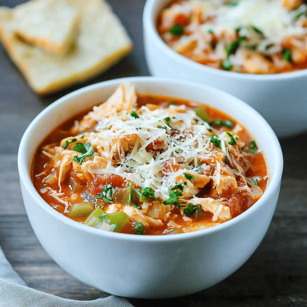 Delicious Crockpot Chicken Parmesan Soup for Cozy Nights