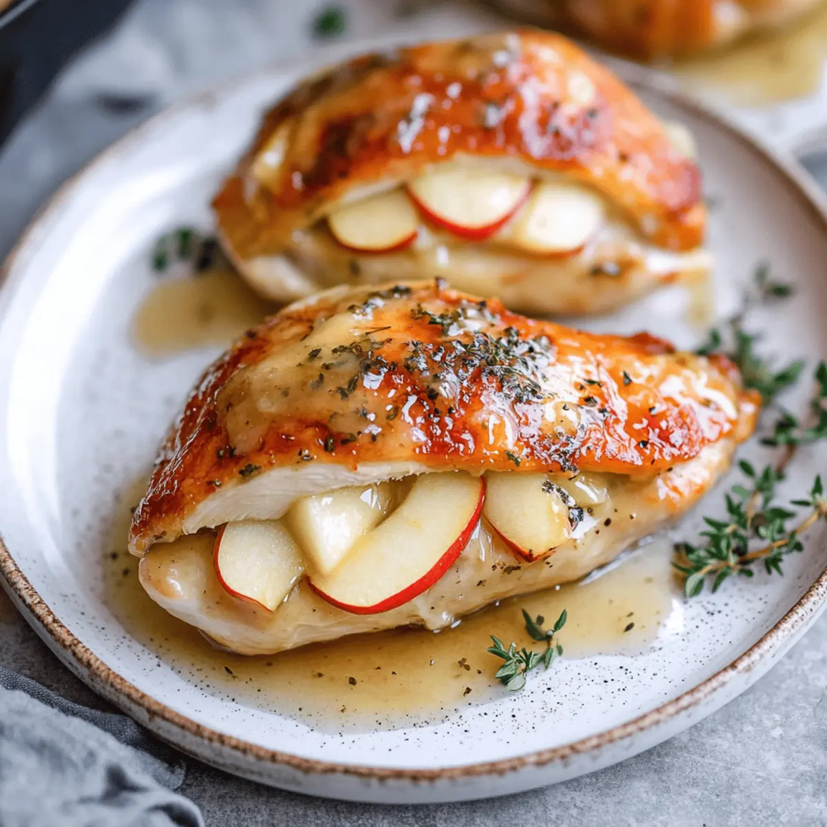 Delicious Maple Glazed Apple and Brie Stuffed Chicken Recipe