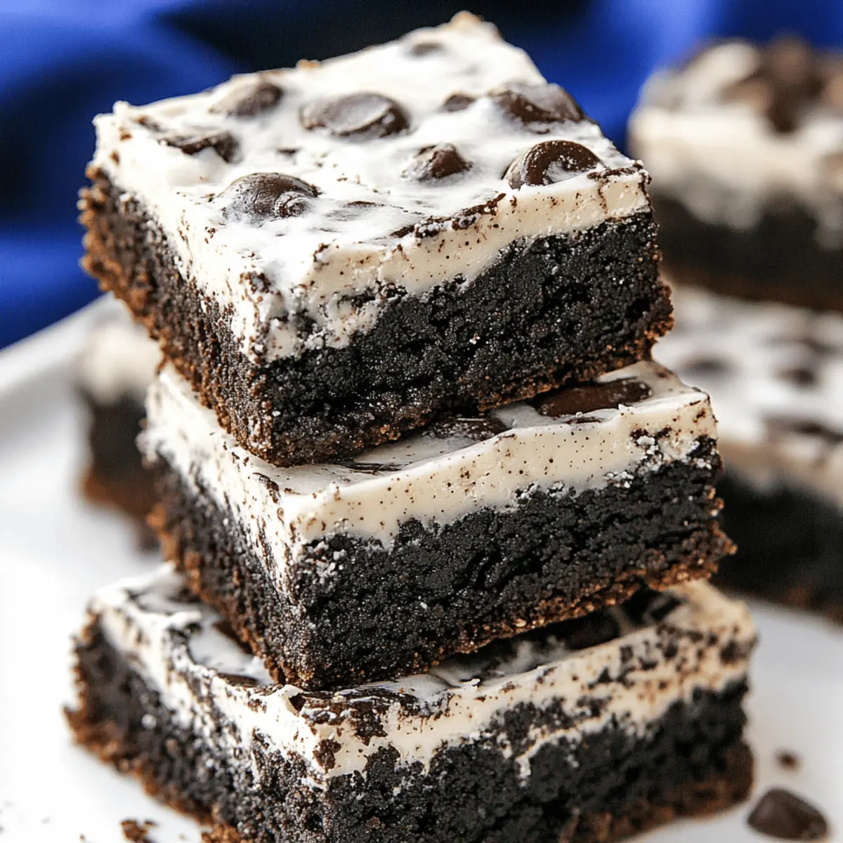 Decadent Cookies and Cream Brownies Recipe with Oreo Swirls