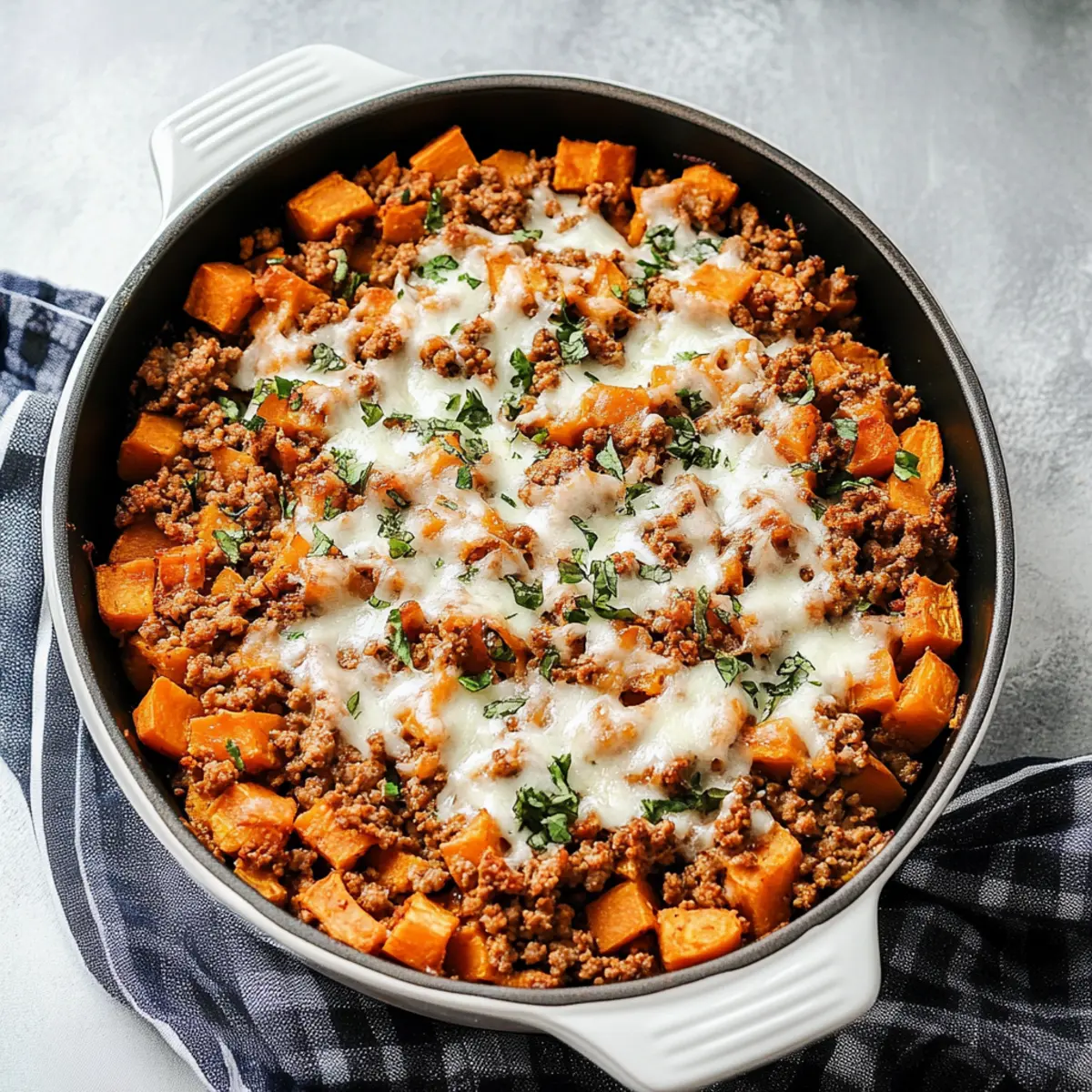 Delicious Ground Turkey Sweet Potato Casserole in 27 Minutes