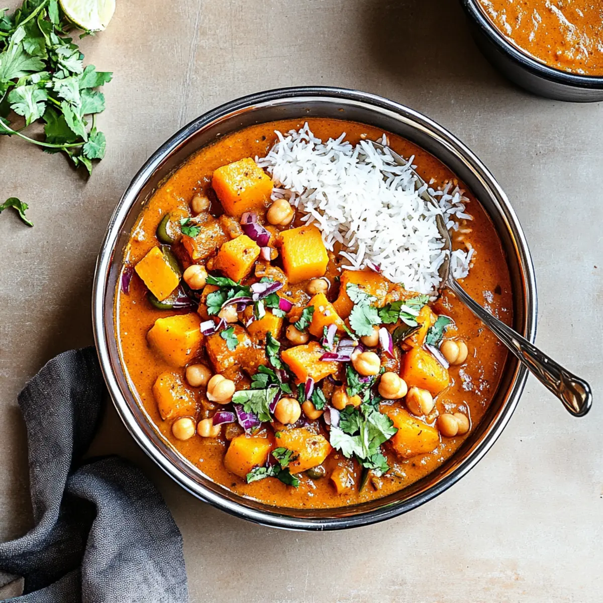 Delicious Vegan Butternut Squash Chickpea Curry Recipe to Savor