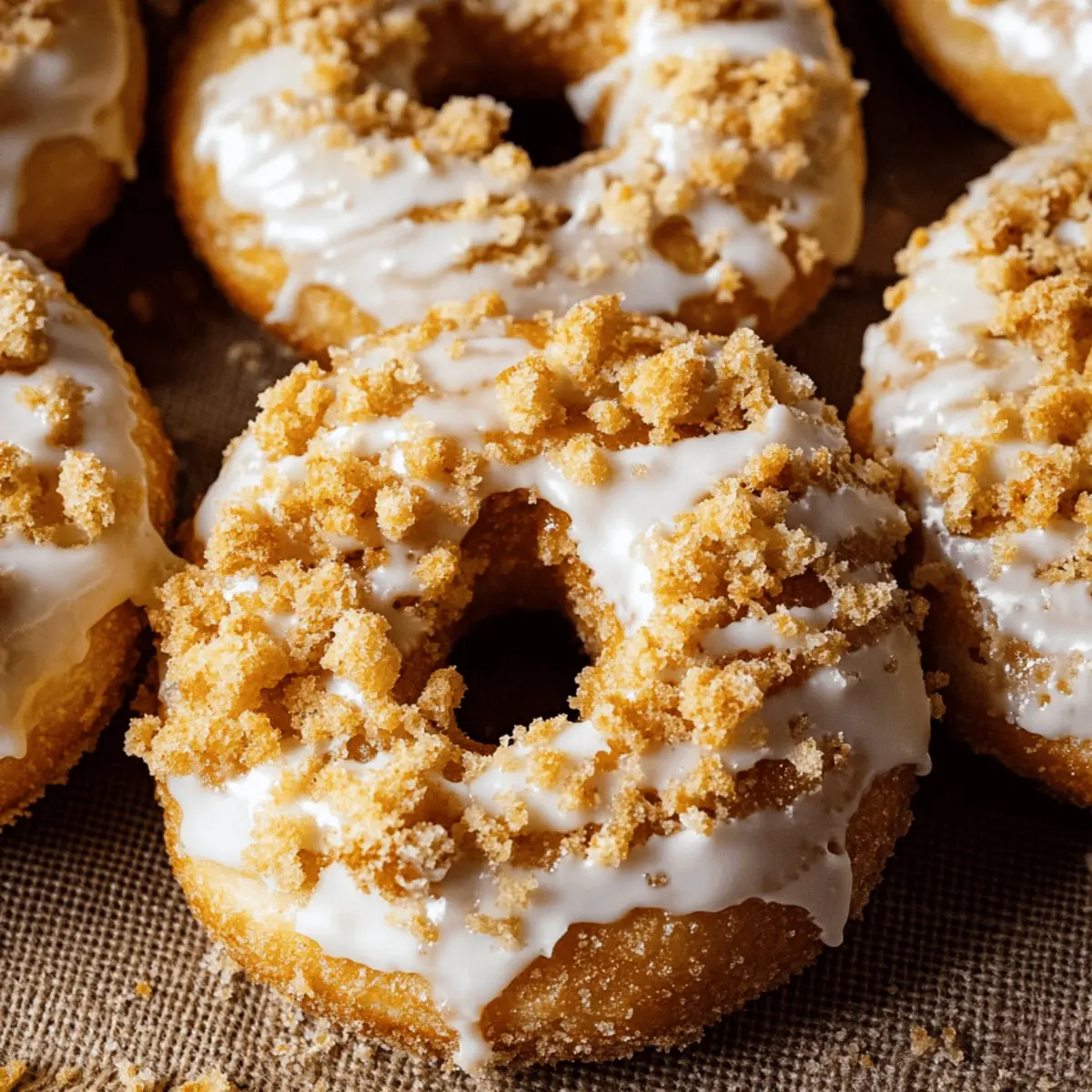 Delicious Coffee Cake Donuts Recipe with Crumb Topping