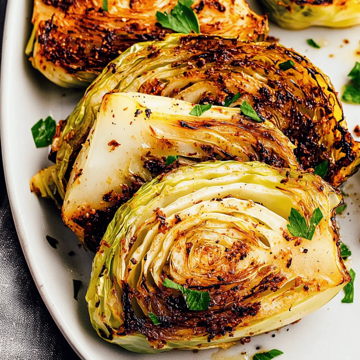 Crispy Air Fryer Cabbage Wedges
