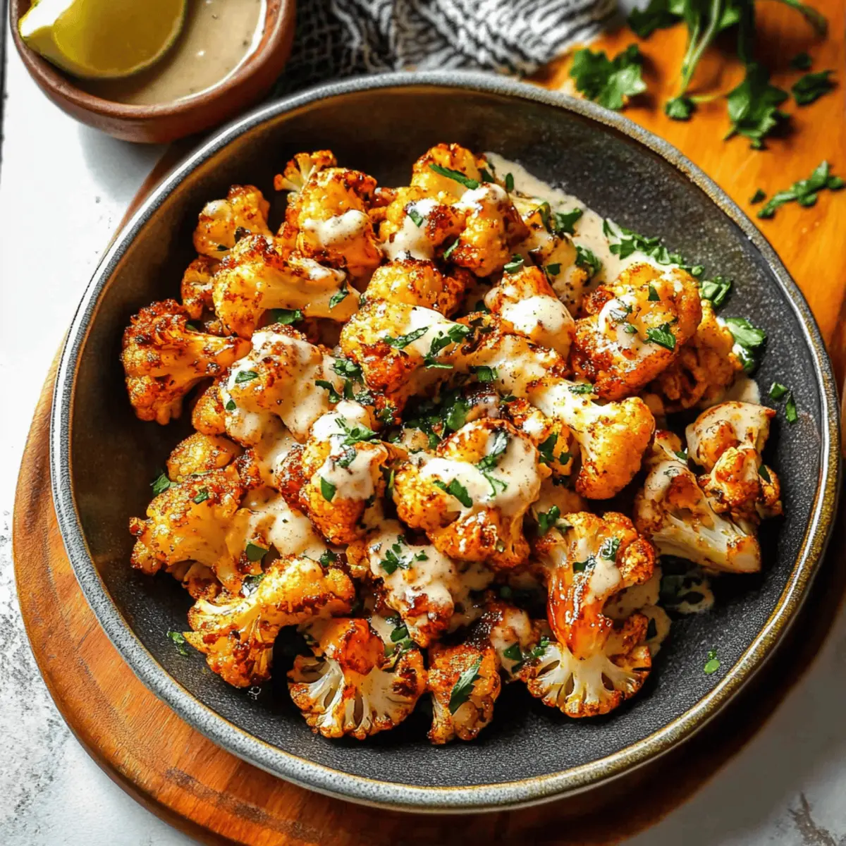 Delicious Moroccan Cauliflower with Tahini-Honey Glaze Recipe