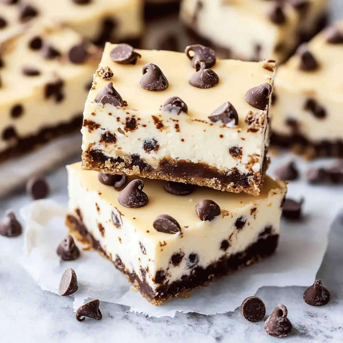 Deliciously Creamy The Best Chocolate Chip Cheesecake Bars Recipe