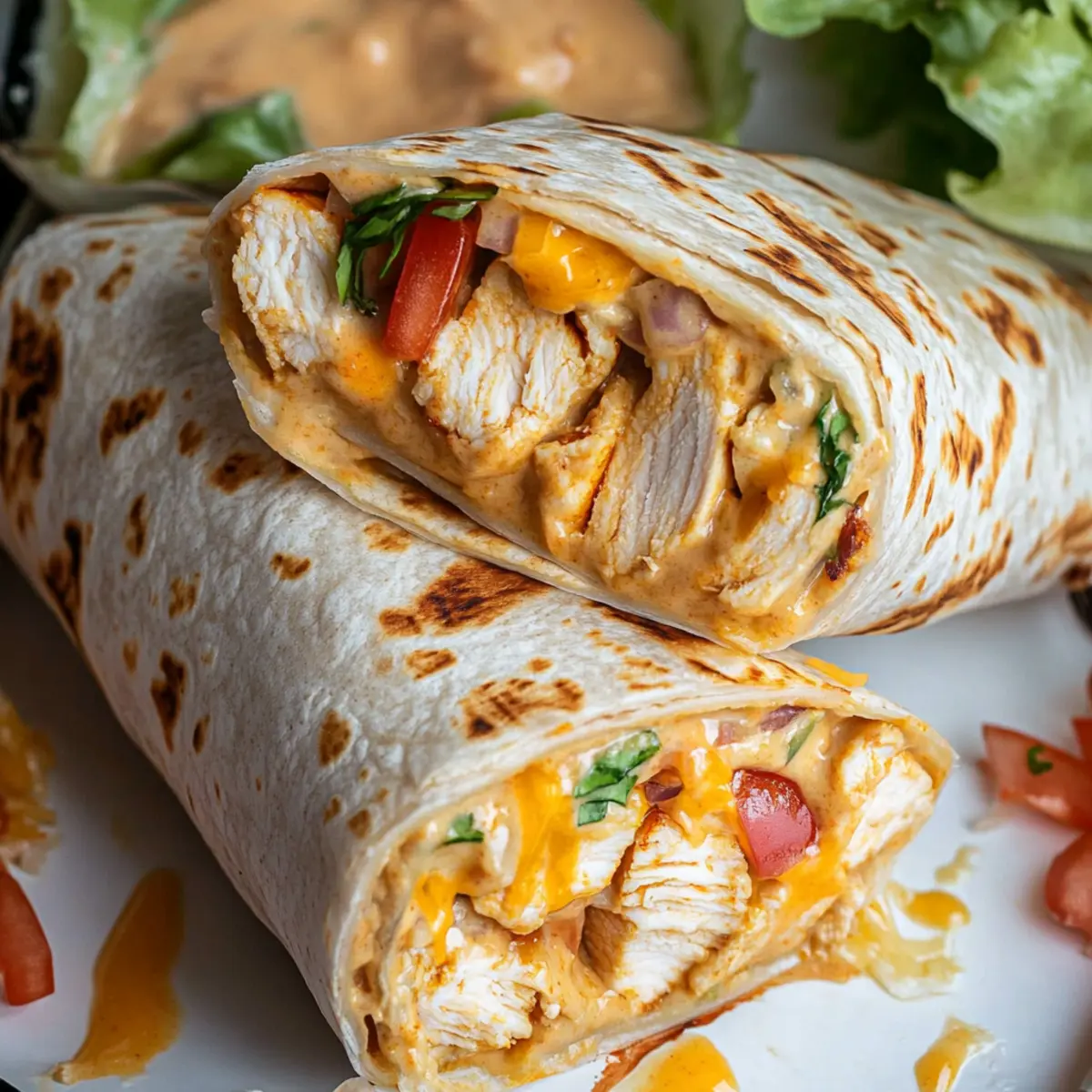 Easy Chipotle Ranch Grilled Chicken Burrito