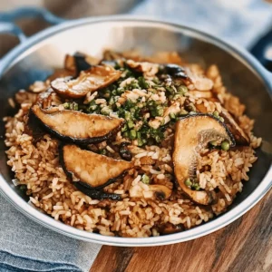 One-Pot Soy Sauce Mushroom Rice