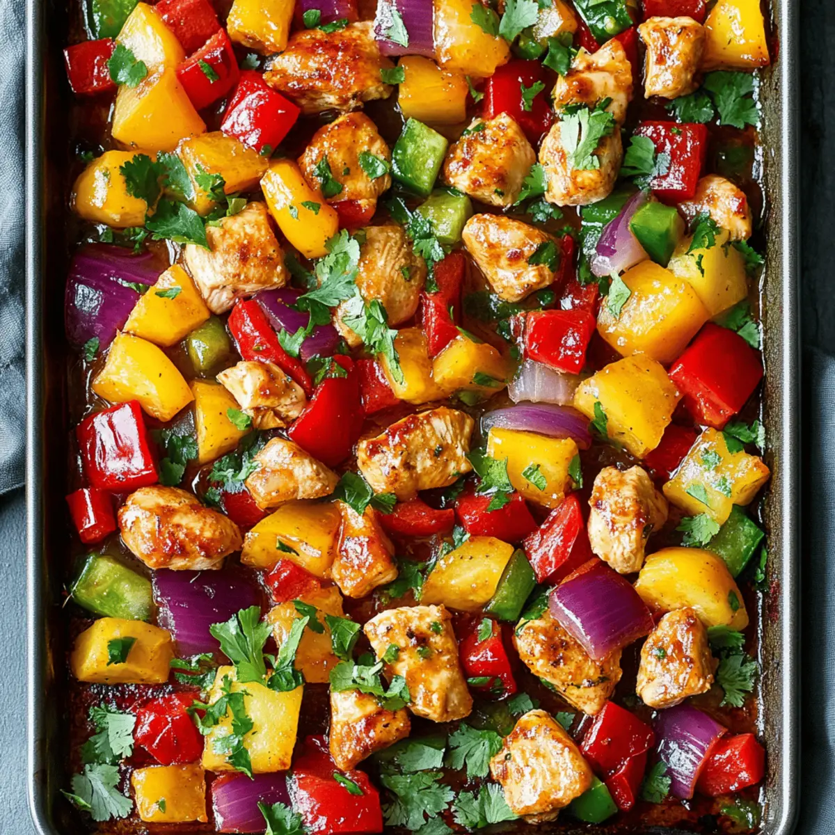 Hawaiian Chicken Sheet Pan