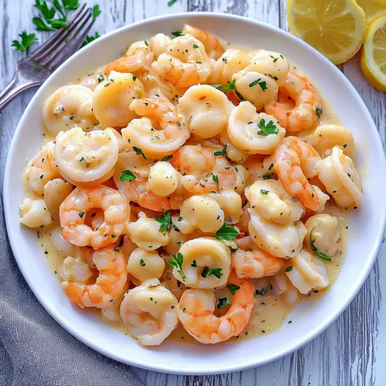 Seafood Medley Garlic Cream Sauce