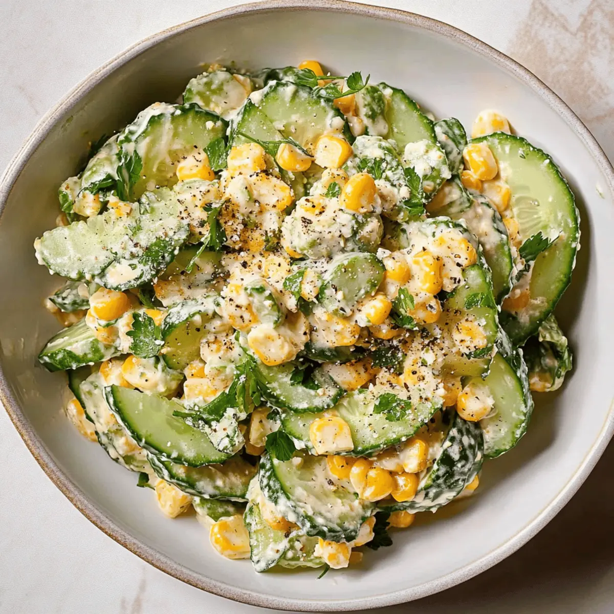 Delicious Street Corn Creamy Cucumber Salad Recipe for Summer