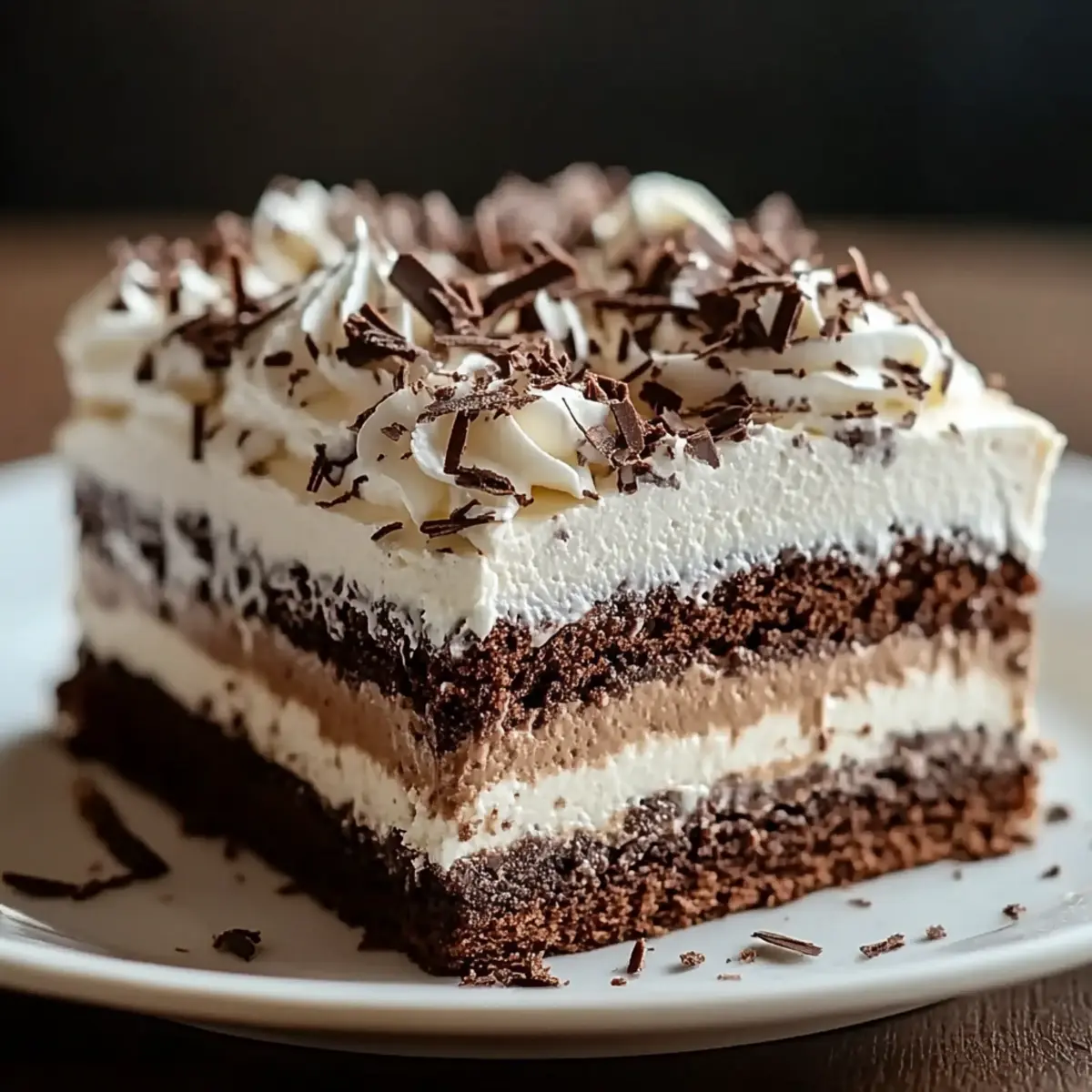 Brownie Refrigerator Cake