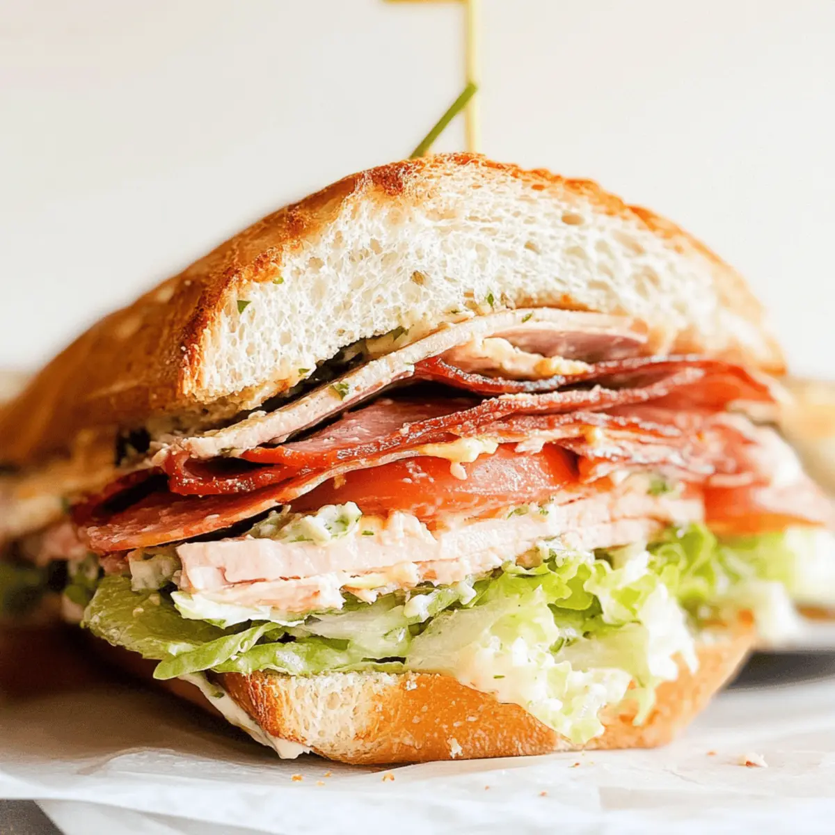 Italian Grinder Salad Sandwich