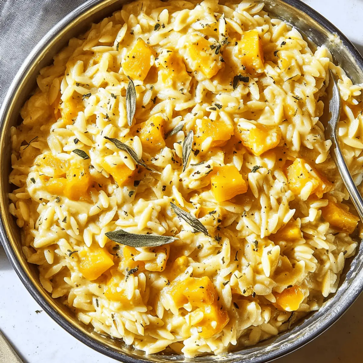Creamy Butternut Squash Orzo