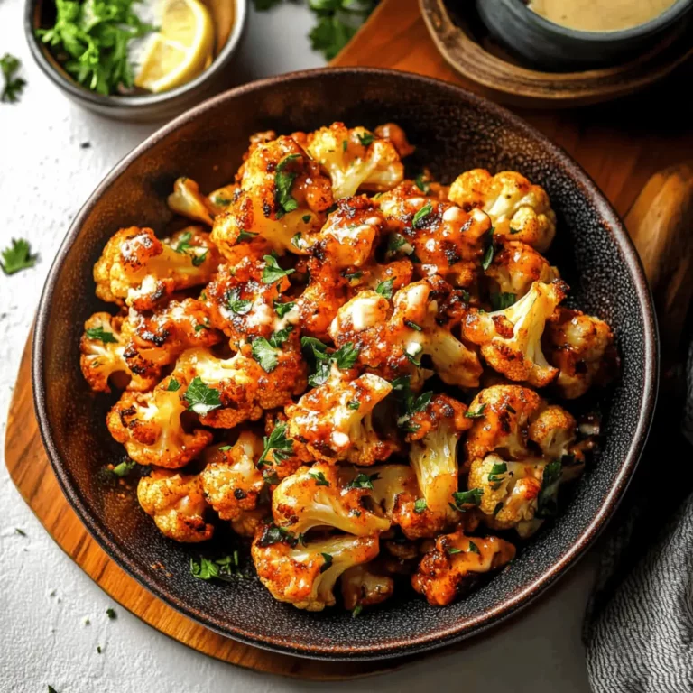 Moroccan Cauliflower with Tahini-Honey