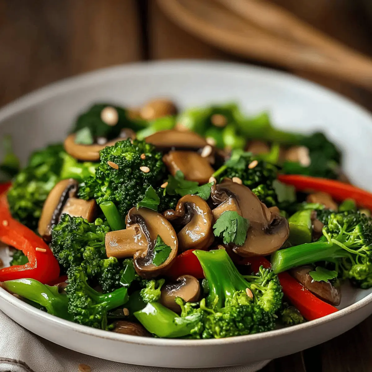 Delicious Vegan Broccoli and Mushroom Stir Fry in 40 Minutes