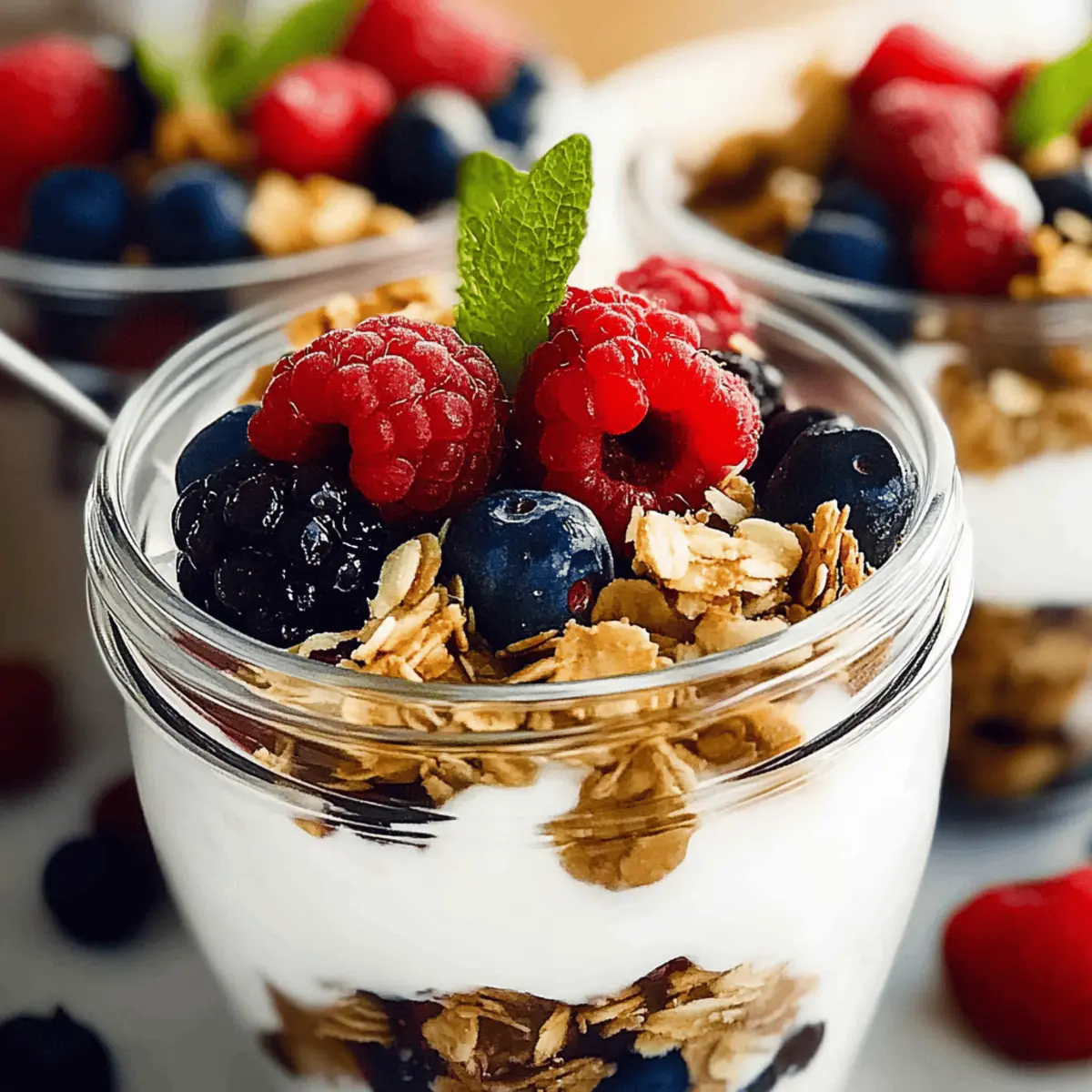 Delicious Greek Yogurt Parfait with Berries for a Healthy Snack