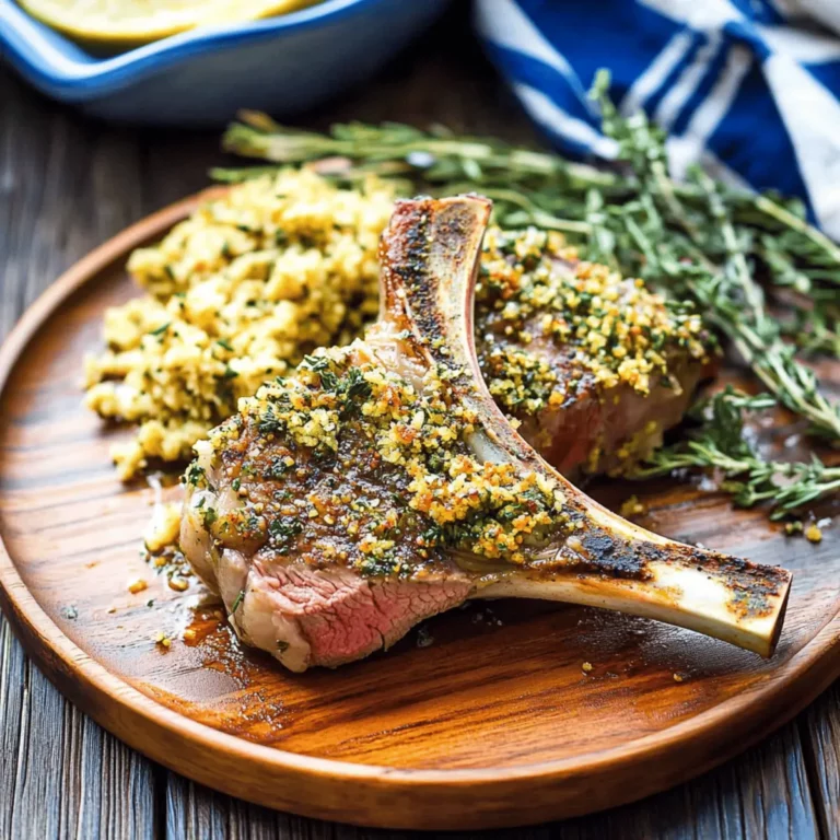 Herb Crusted Lamb Shoulder Chop
