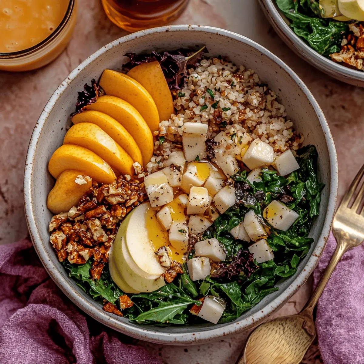 Delicious Harvest Bowl Salad with Apple Cider Vinaigrette Recipe