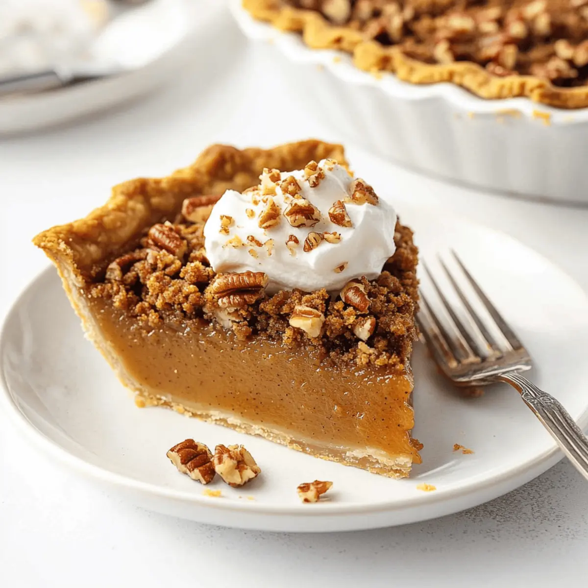Delicious Pumpkin Pie with Pecan Praline Topping Recipe