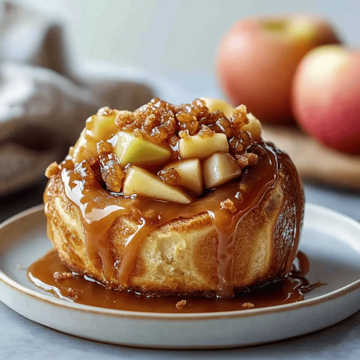 Indulgent Caramel Apple Cinnamon Rolls with Caramel Glaze Recipe