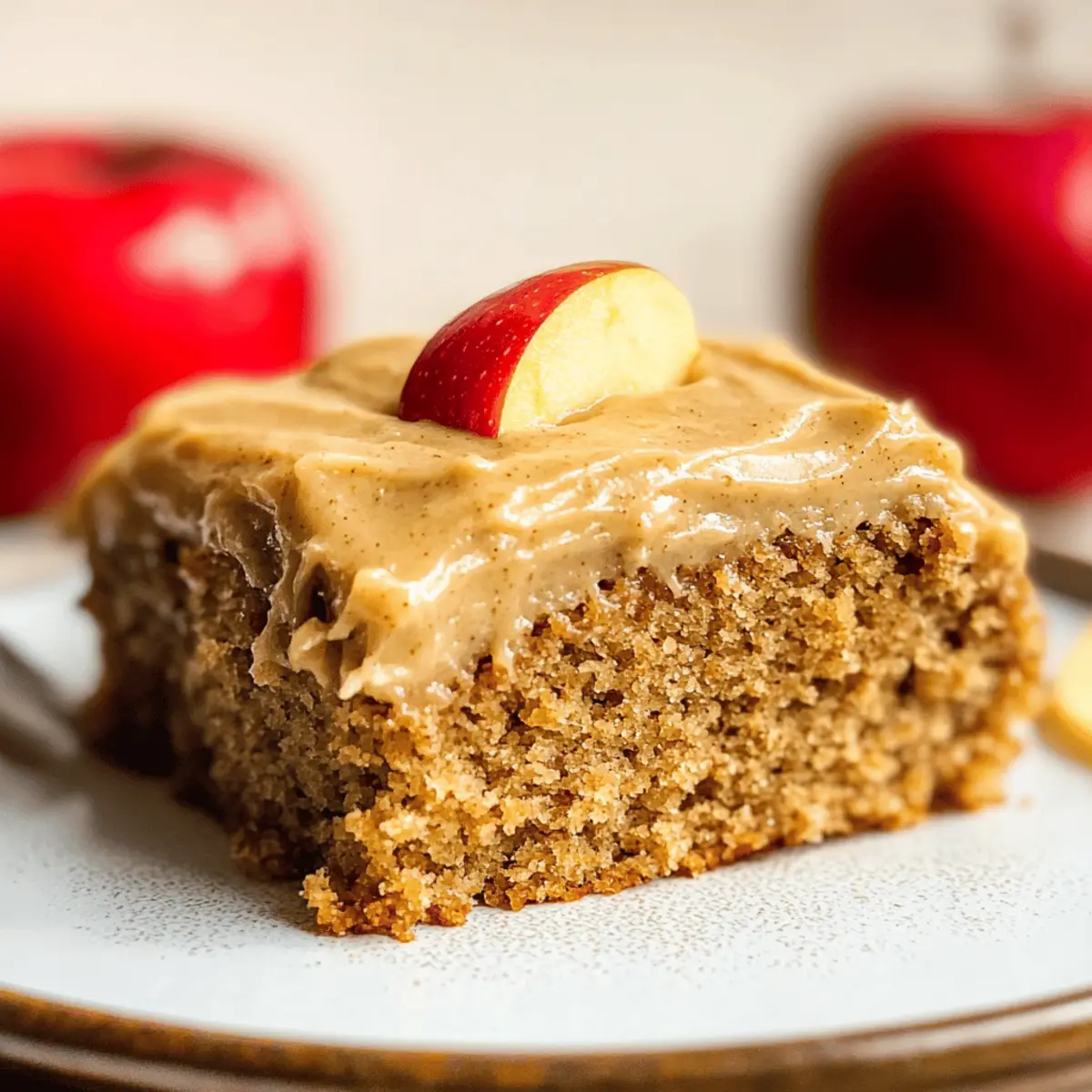 Delicious Apple Spice Cake with Brown Sugar Icing Recipe