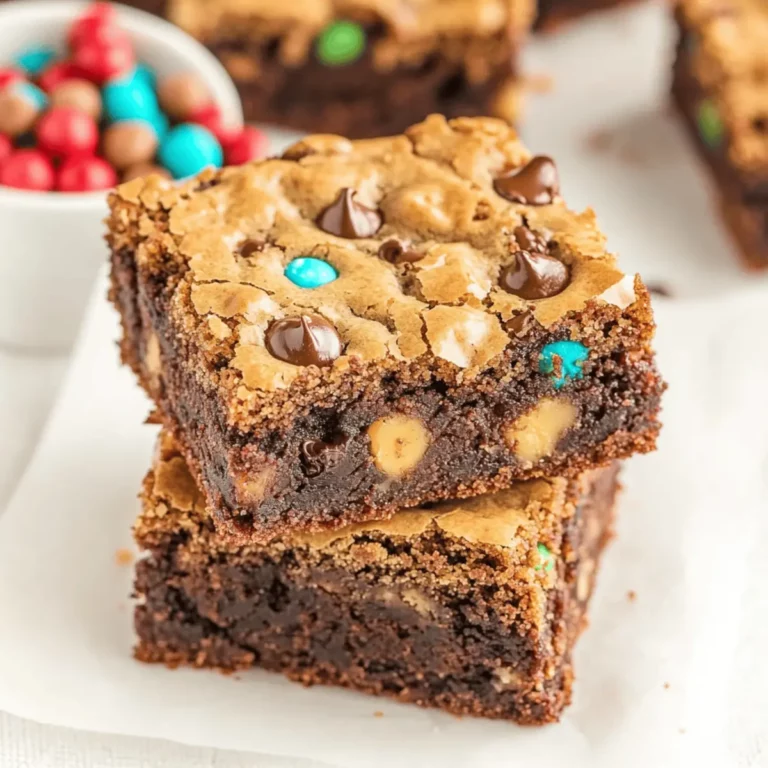 Monster Cookie Fudgy Brownies