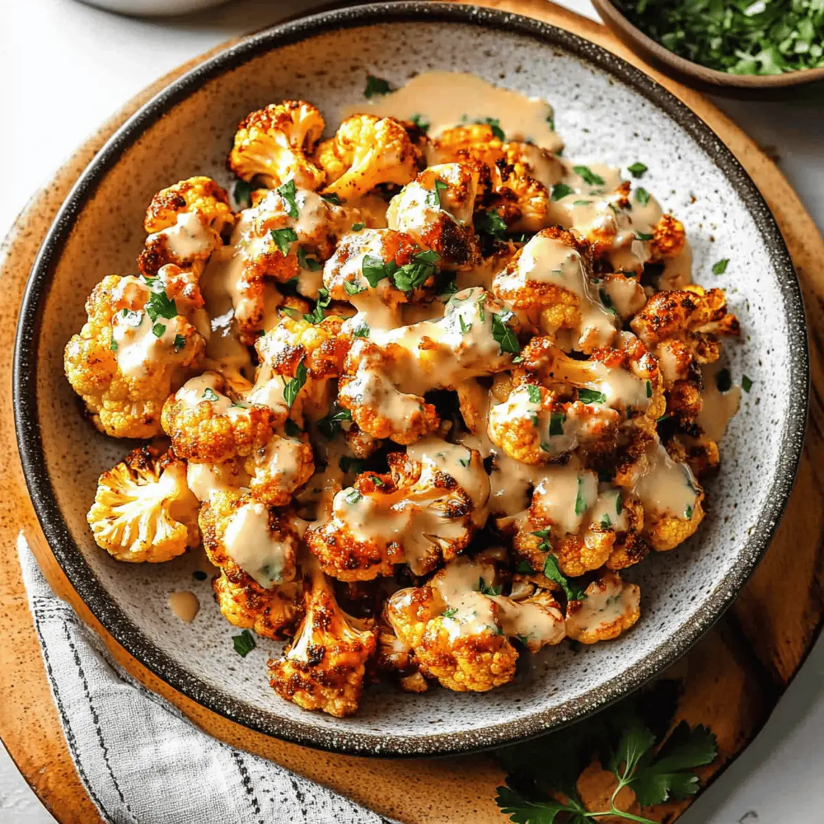 Delicious Moroccan Cauliflower with Tahini-Honey Glaze Recipe