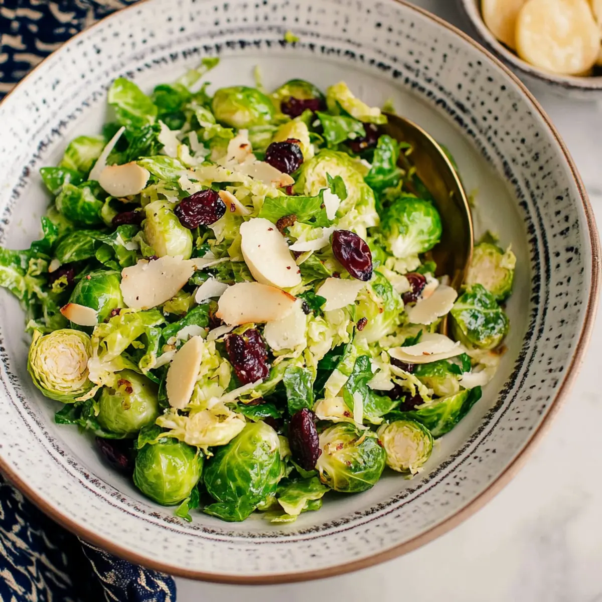 Baked Brussels Sprout Salad