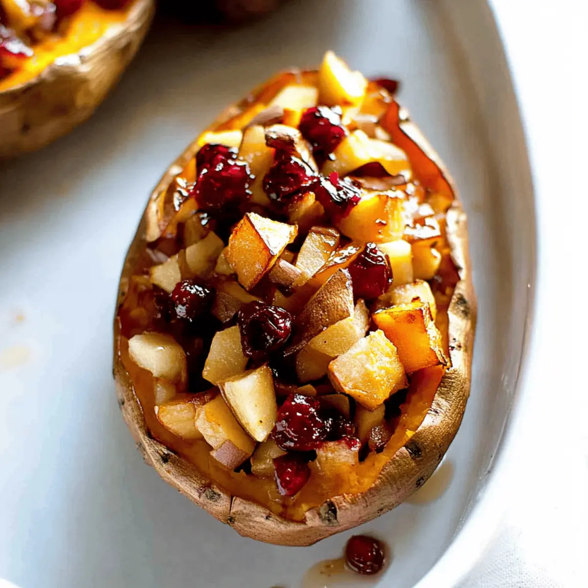 Deliciously Sweet Cranberry Apple Twice-Baked Sweet Potatoes Recipe